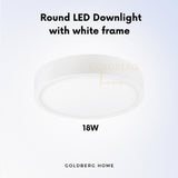 Premium Luz LED 12W 18W 24W Ceiling light Goldberg Home SG