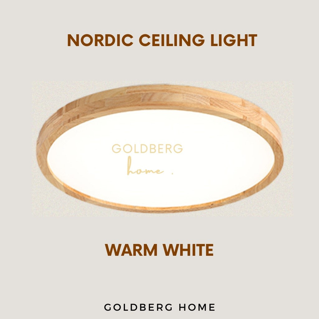 Light Temperature of Mozu Beechword Ceiling Light | Nordic Style Ceiling Light | Goldberg Home SG
