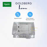 Schneider Electric Weatherproof Lockable Socket Cover Goldberg Home SG