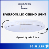 Liverpool LED Ceiling Light Goldberg Home SG