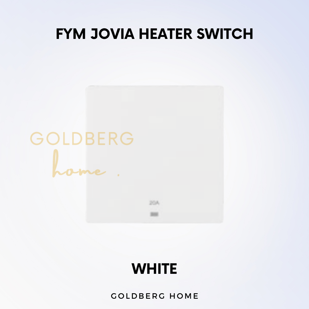White FYM Jovia Heater Switch Goldberg Home SG