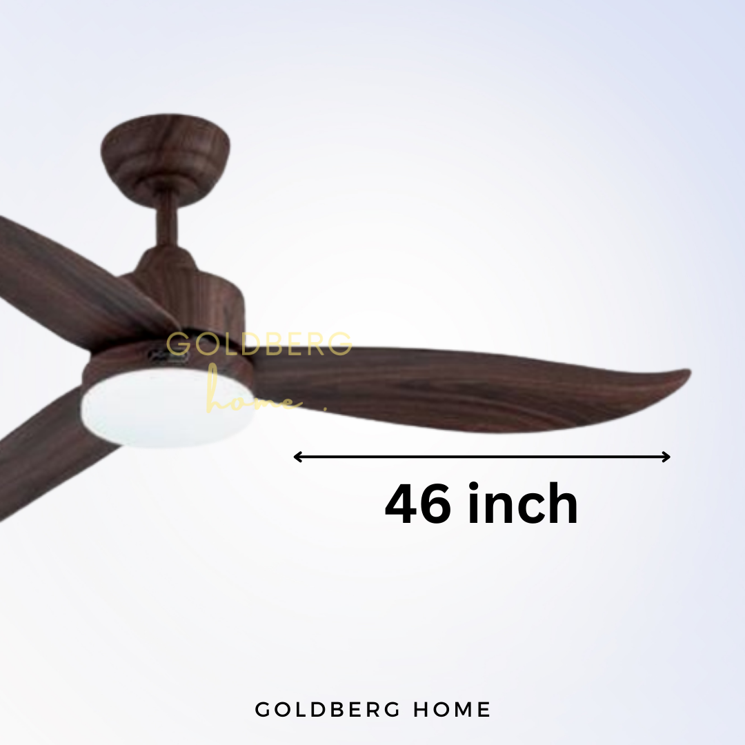 Measurement of Bestar Razor Ceiling Fan for SG HDB Condo Landed |  Ceiling Fan with Light | Goldberg Home SG