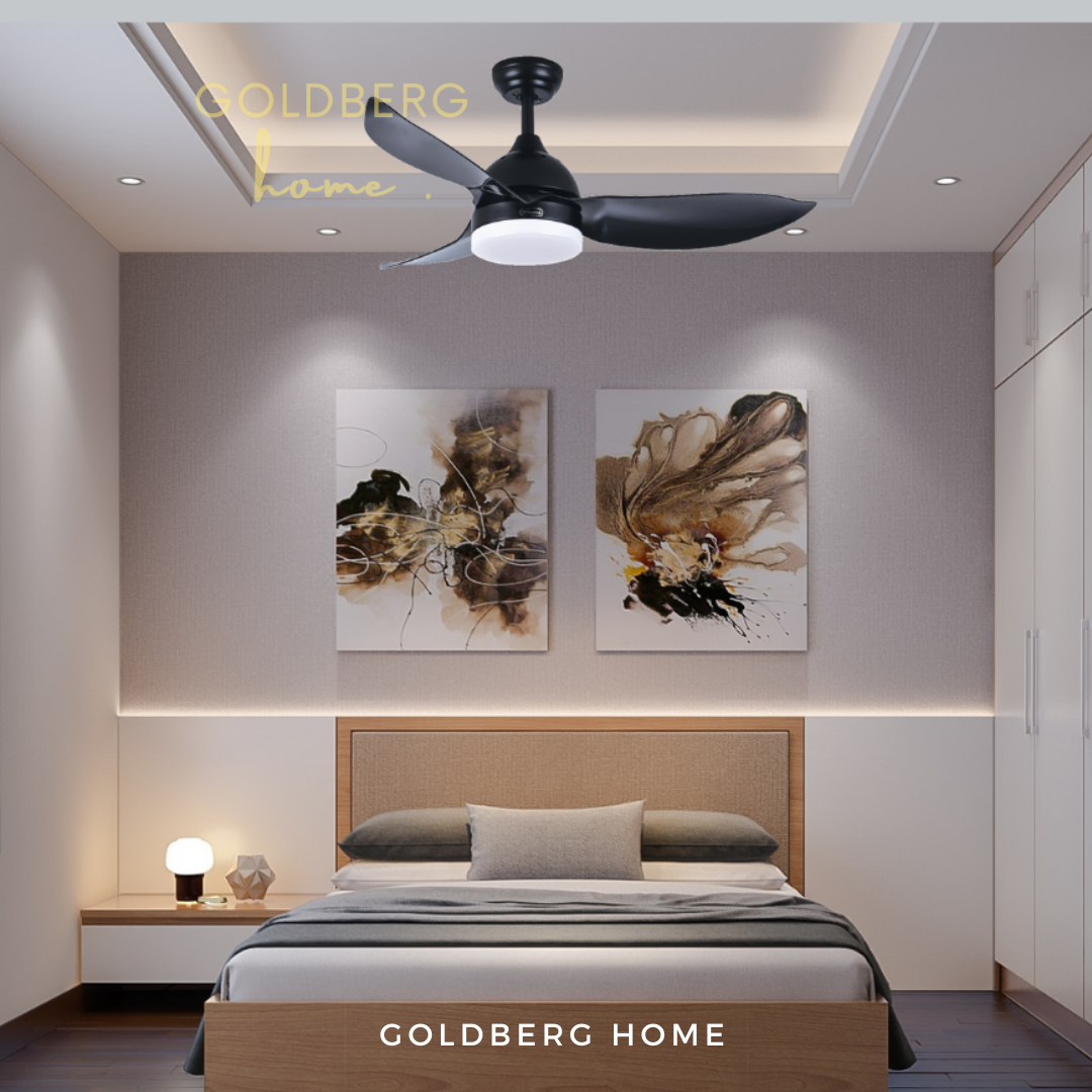 Bestar Raptor Ceiling Fan for Bedroom |  Ceiling Fan with LED Light | Goldberg Home SG