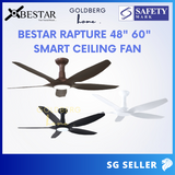 Bestar Rapture 48" 60" Wifi Smart DC Ceiling Fan Goldberg Home SG