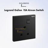 Legrand Galion 15A Aircon Socket Outlet Matte Black Goldberg Home SG