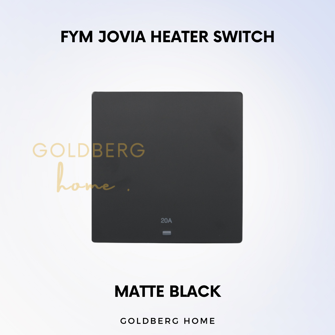 Matte Black FYM Jovia Heater Switch Goldberg Home SG
