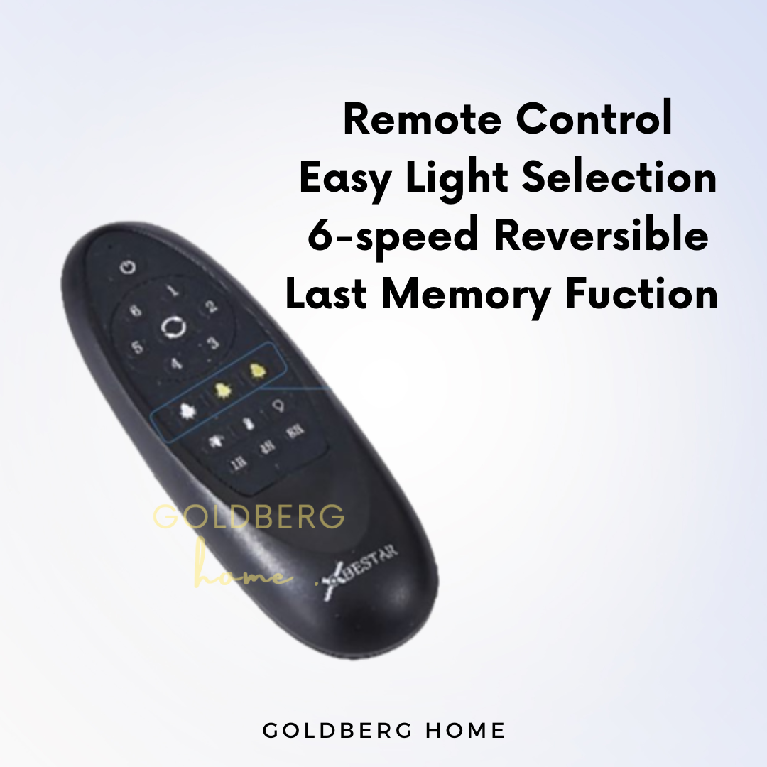 Remote Control for Bestar Star-3 Ceiling Fan | Ceiling Fan with LED Light | Goldberg Home SG