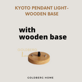 Kyoto Style Pendant Light Premium Wood Style Goldberg Home SG