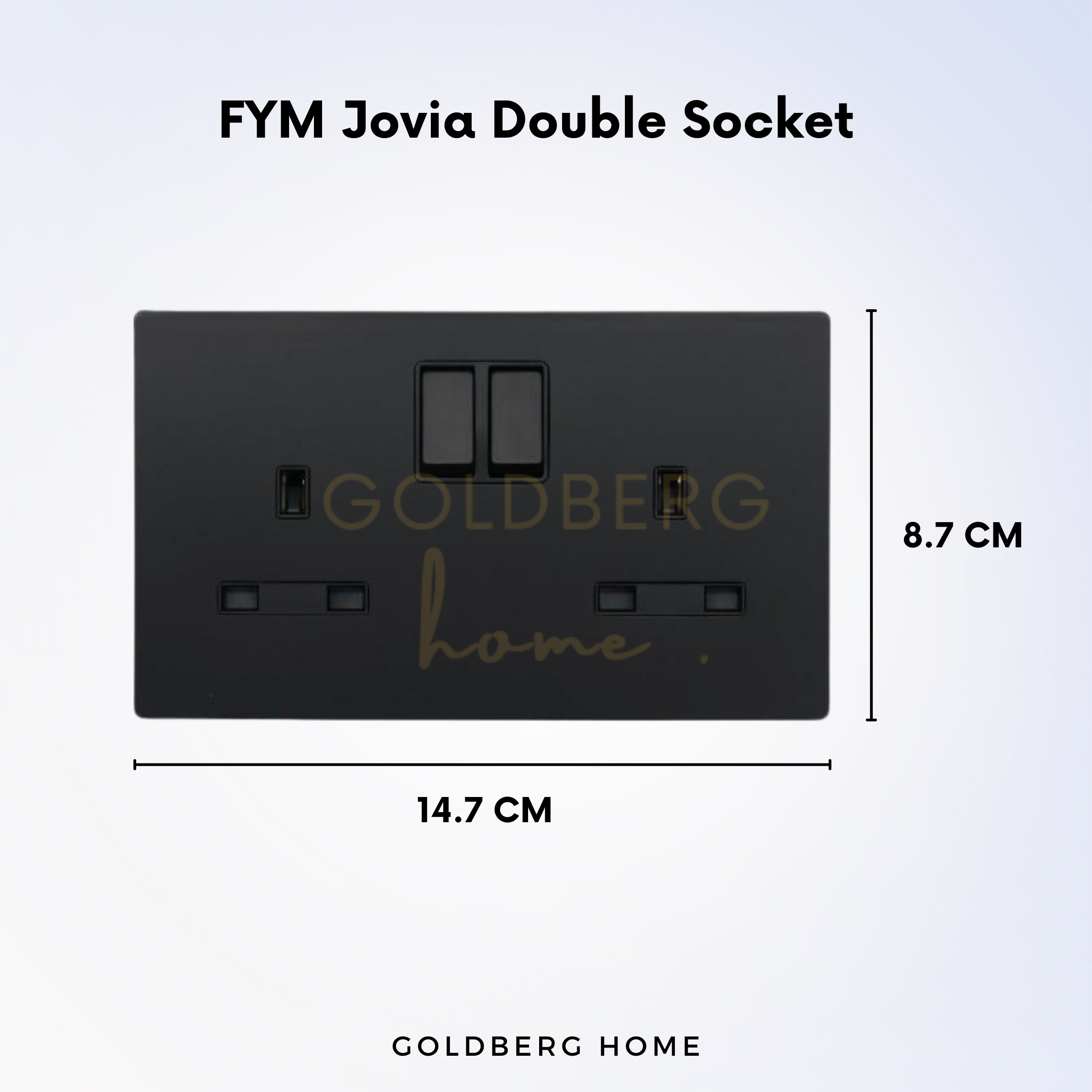FYM Jovia Double Socket Outlet Goldberg Home SG