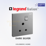Dark Silver Legrand Galion 15A Aircon Socket Goldberg Home SG
