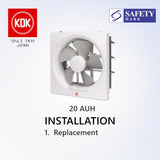 KDK 20/25 AUH Exhaust Fan Ventilating Fan Goldberg Home SG