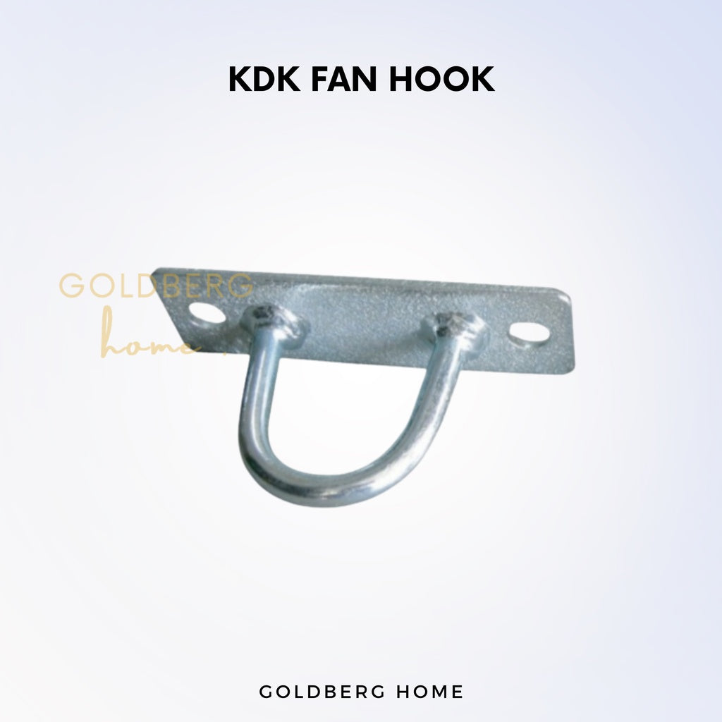 Stainless Steel Ceiling Fan Bracket + 2 Wall Plugs | Durable Ceiling Fan Hook | Goldberg Home SG