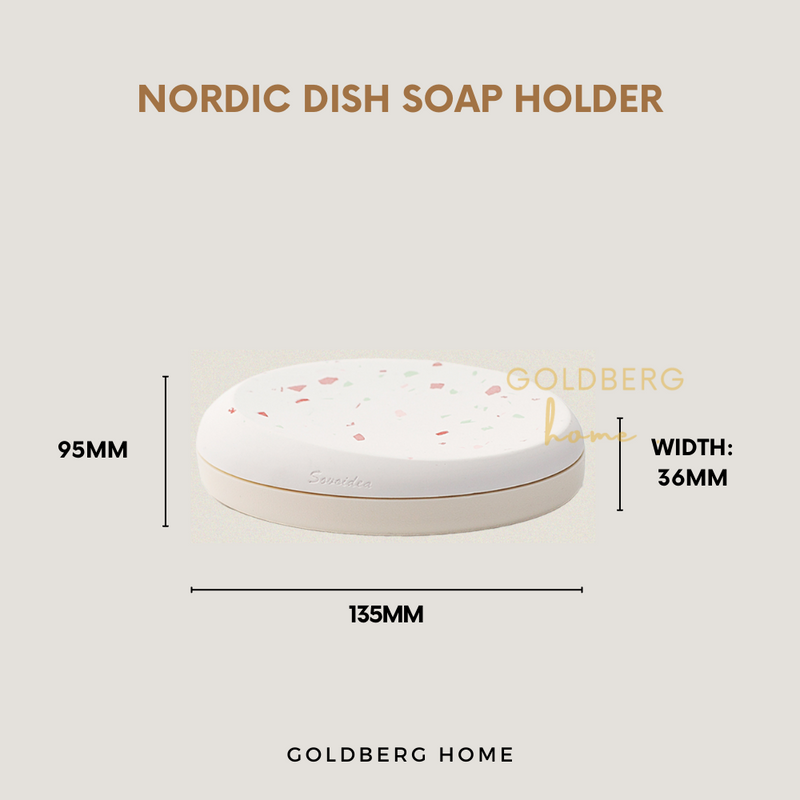 Goldberg Home Premium Nordic Dish Soap Holder Bathroom Goldberg Home SG