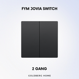 2 Gang FYM Jovia Switch and Socket Goldberg Home SG