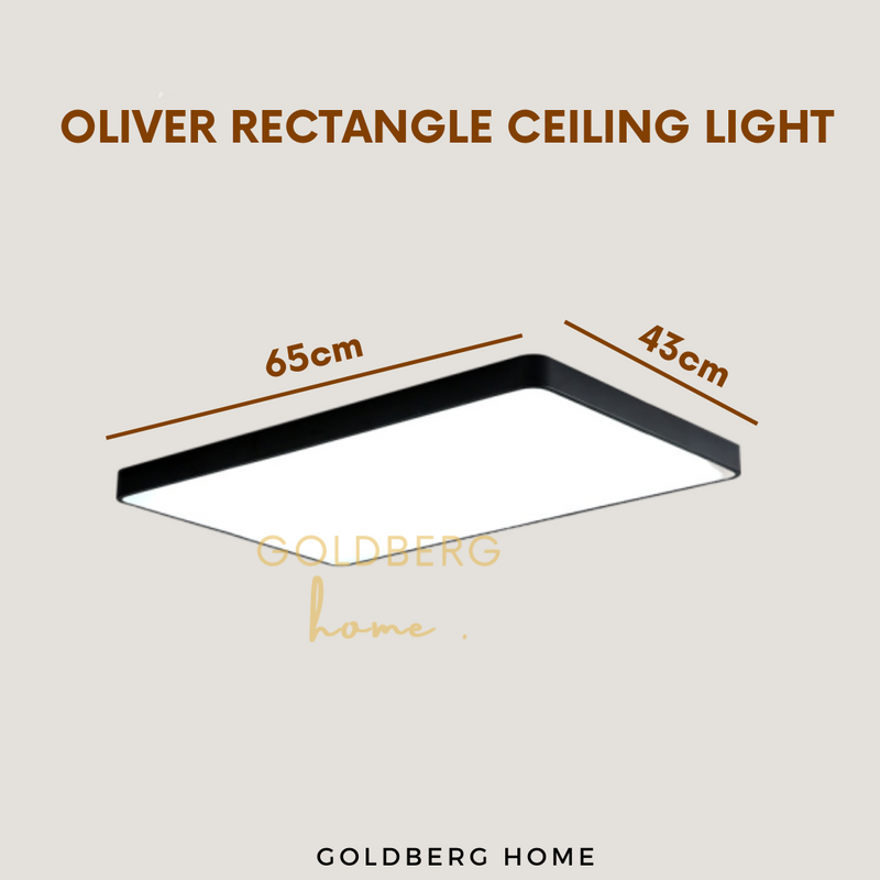 Oliver Rectangle Ceiling Light Goldberg Home SG