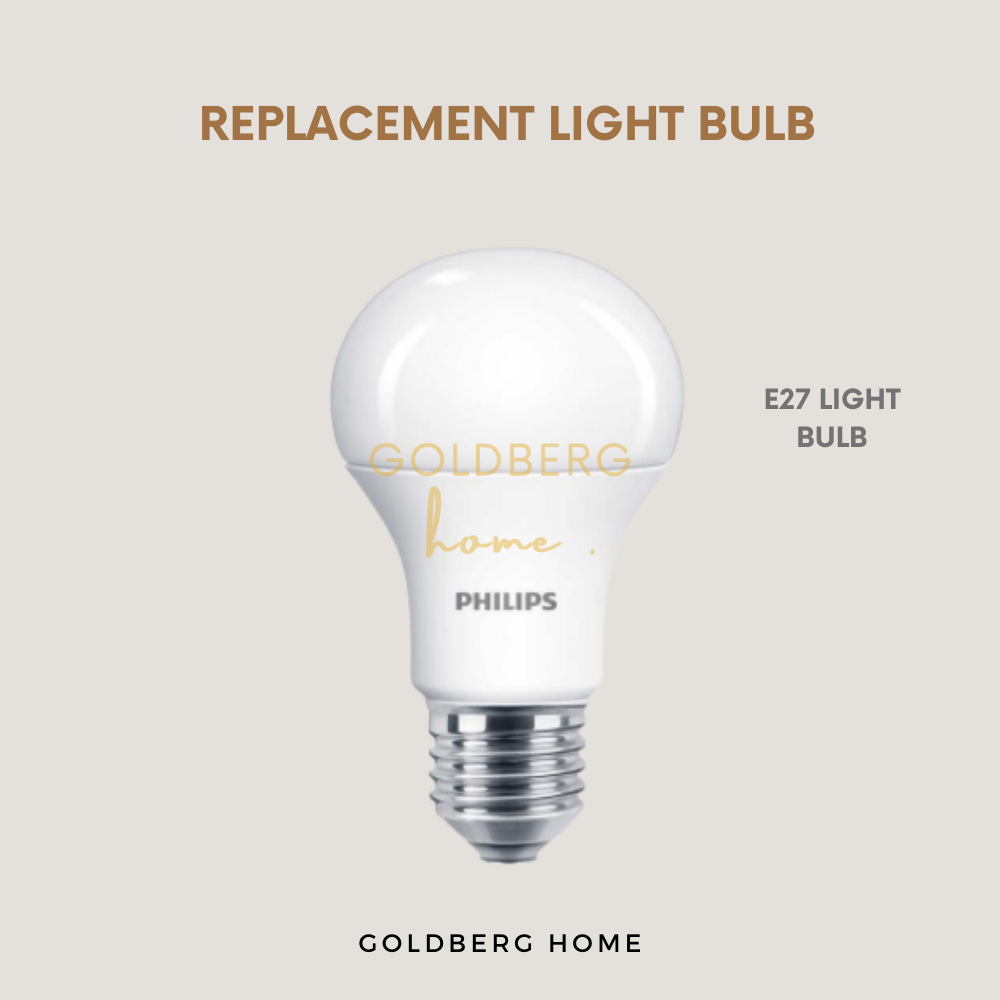 Light Bulb for Golden Minimalist Pendant Light | Nordic Golden Pendant Light | Goldberg Home SG