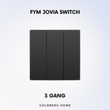 3 Gang FYM Jovia Switch and Socket Goldberg Home SG