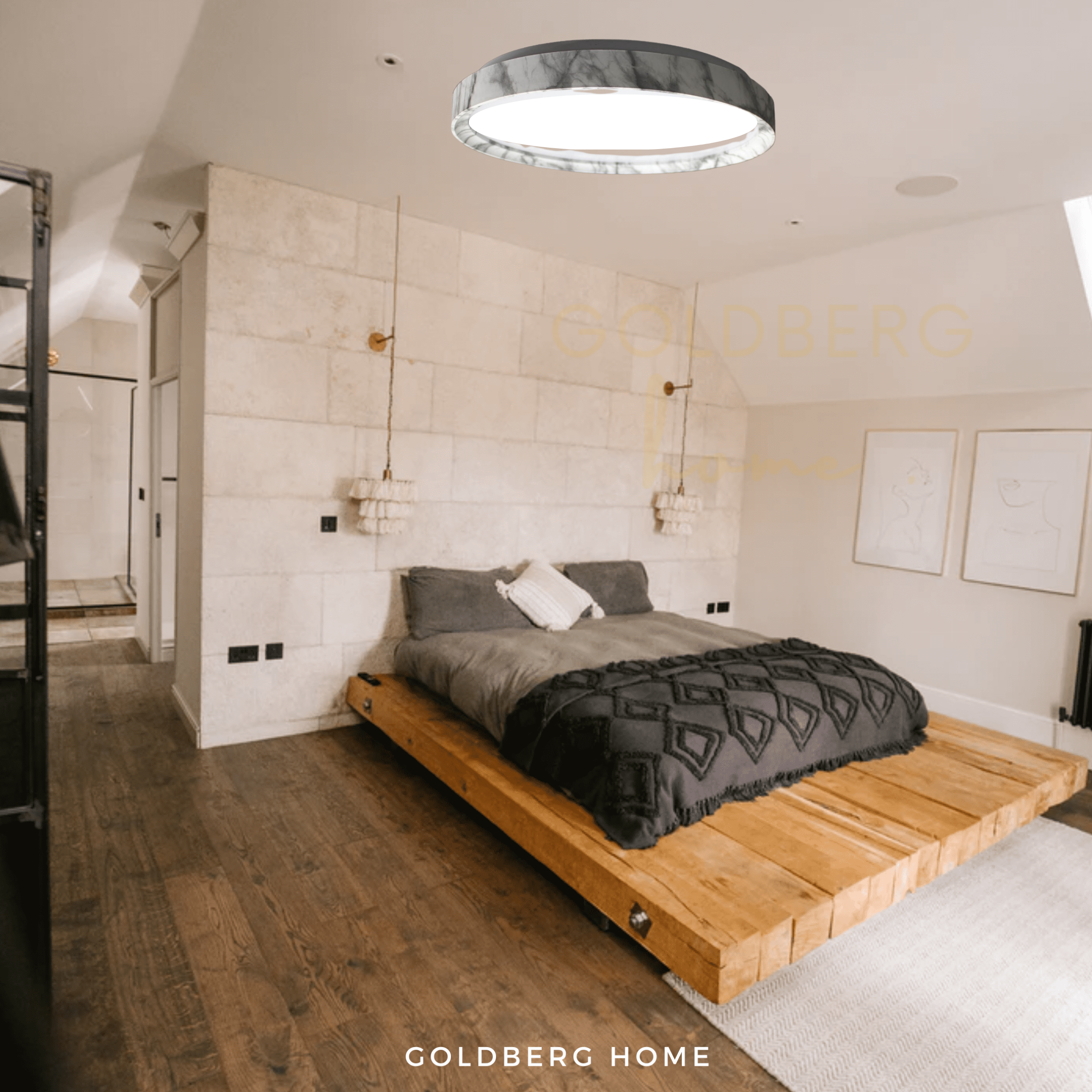 Marble LED 39cm 36W Ceiling Light Goldberg Home SG