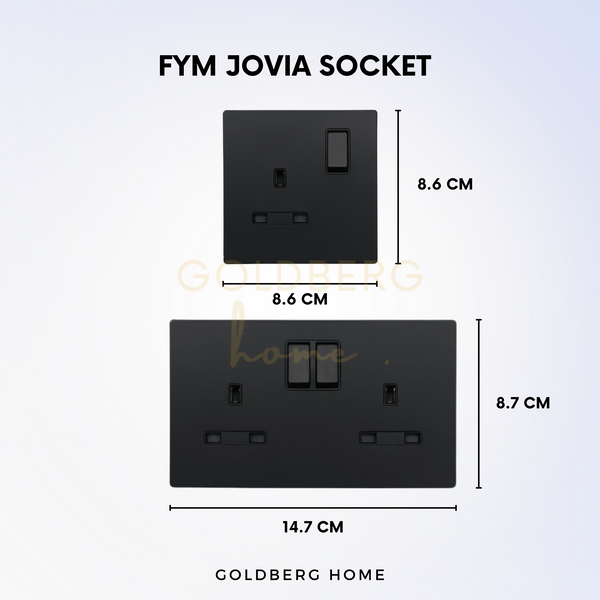 FYM Jovia Socket - White, Black, Dark Silver