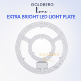 Extra Bright 36W 3 Tones LED Light Plate Goldberg Home SG