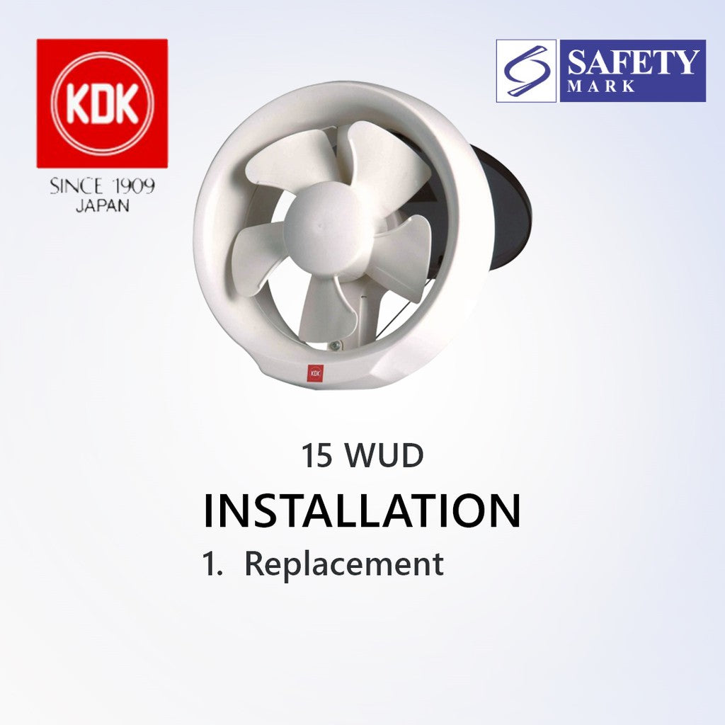 KDK 15 / 20 WUD Exhaust Fan suitable for SG HDB Condo Landed | Hassle-free installation | Goldberg Home SG