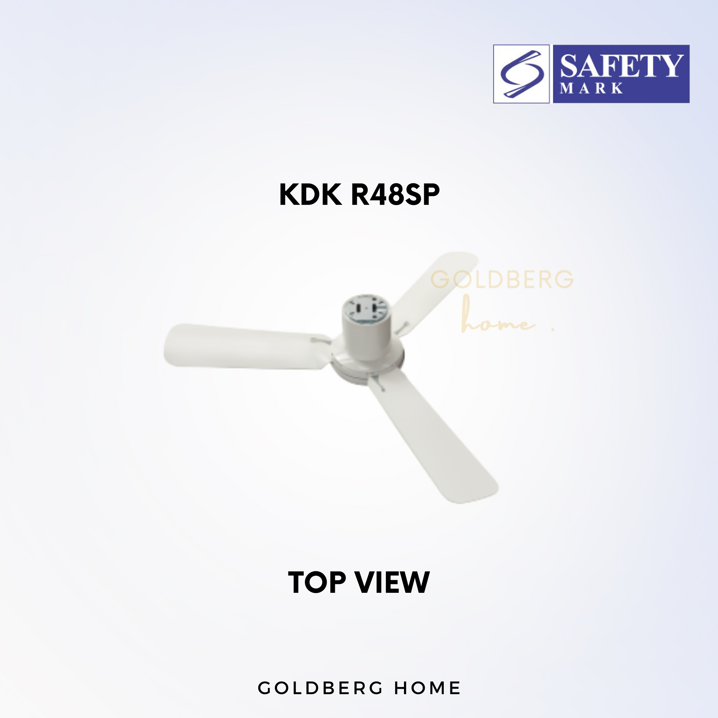Close Up of KDK R48SP Ceiling Fan | Ceiling Fans with Remote Control | Goldberg Home SG