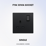 FYM Jovia Switch and Socket - Black