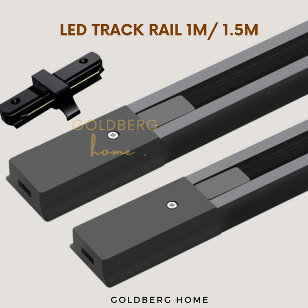 1M / 1.5M Aluminium Rail For Track light Black White