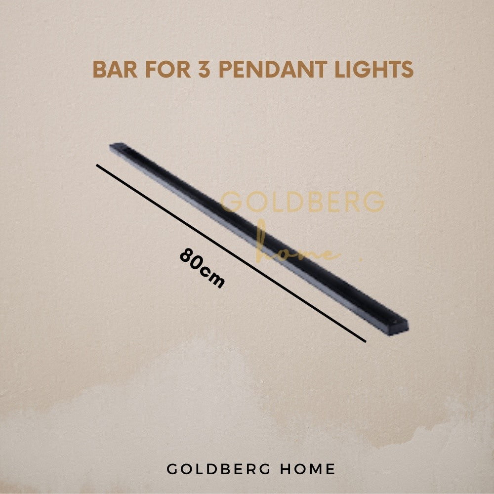 Black Pendant Light Bar for Chantel Minimalist | Nordic Golden Pendant Light | Goldberg Home SG