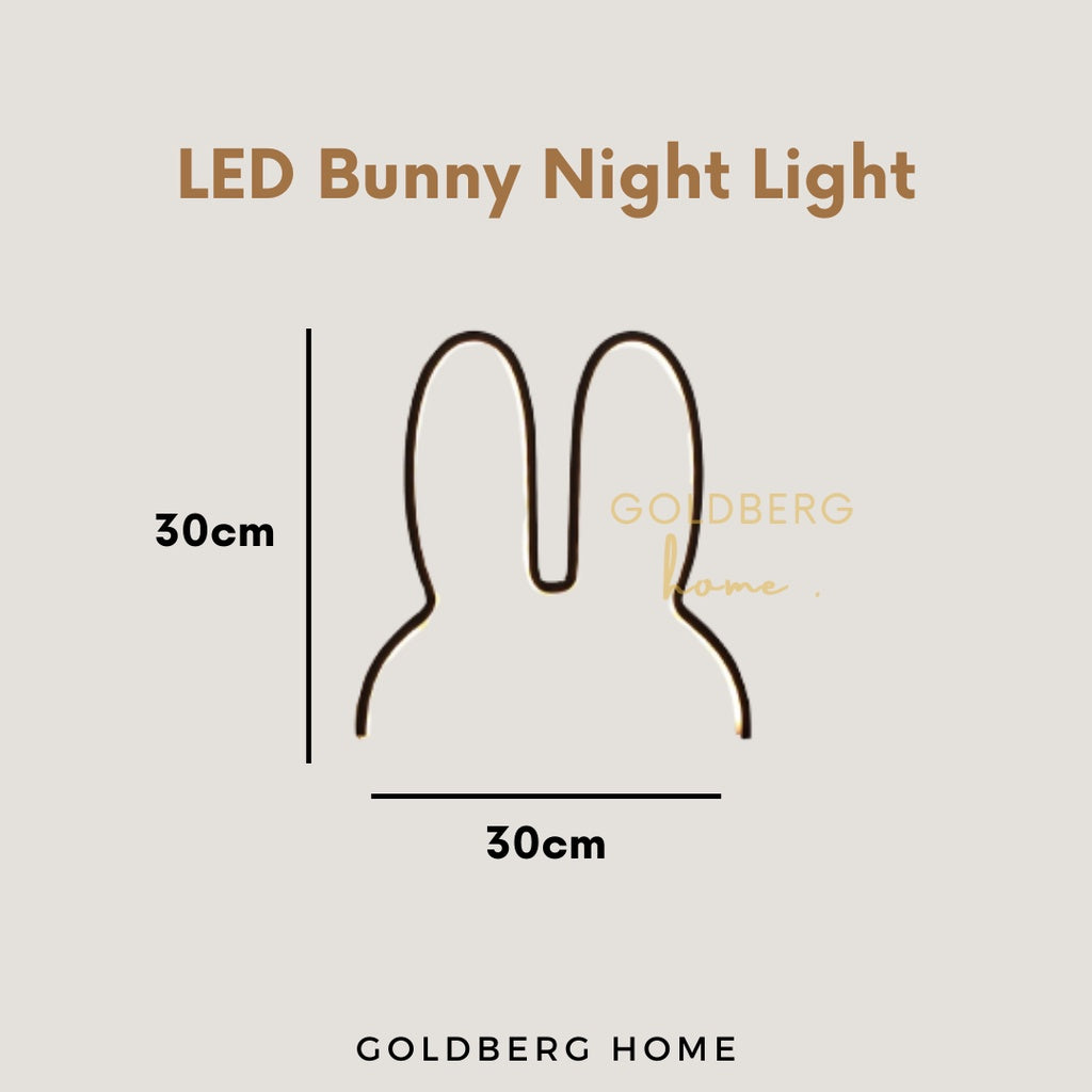 LED Kids Bunny Wall Night Light Goldberg Home SG