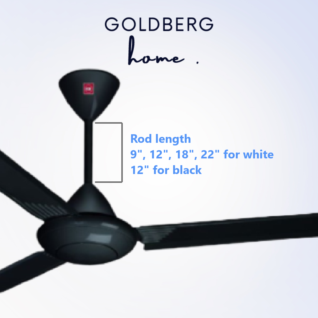 Measurement of KDK M60SG Ceiling Fan | Sleek Design Ceiling Fan | Goldberg Home SG