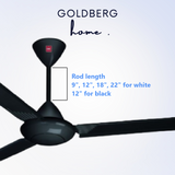 KDK M60SG Ceiling Fan Goldberg Home SG