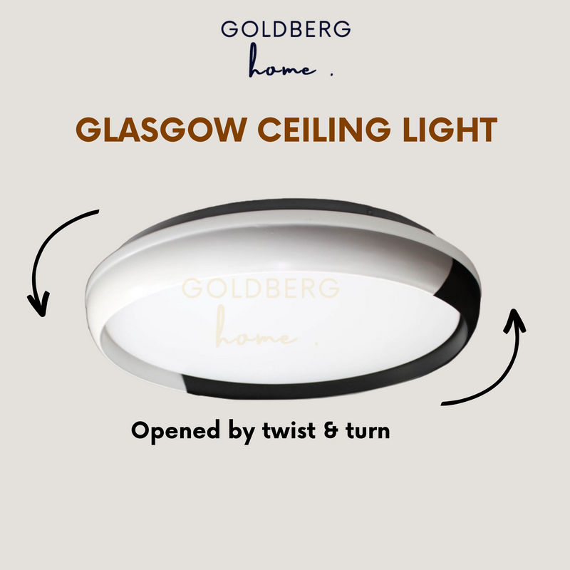 Glasgow LED 39cm 36W Ceiling Light Goldberg Home SG