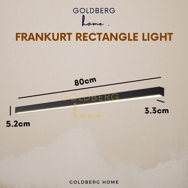 Frankurt Rectangle Light - 80CM 30W 3 Tone