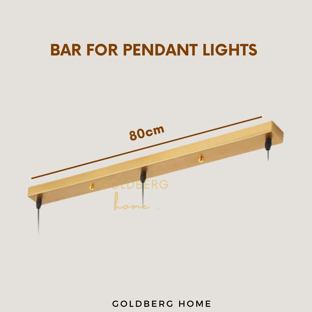Gold Pendant Light Bar for Chloe Minimalist | Nordic Golden Pendant Light | Goldberg Home SG