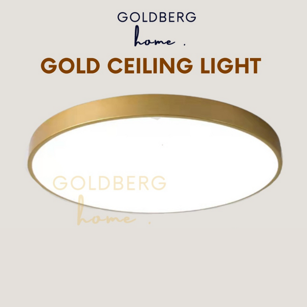 Edinburgh Gold LED Ceiling Light Goldberg Home SG
