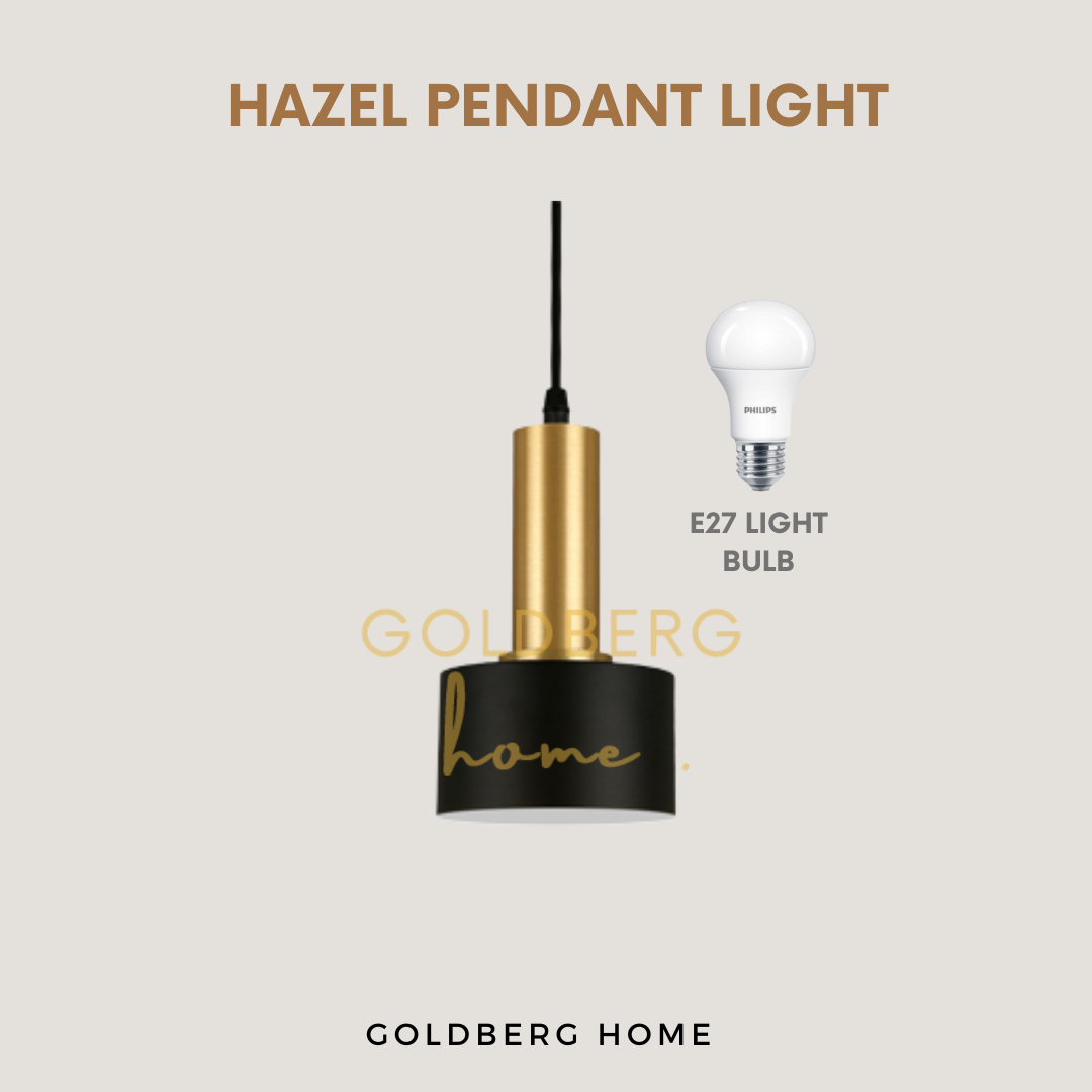 Light Bulb for Hazel Minimalist Pendant Light | Nordic Golden Pendant Light | Goldberg Home SG