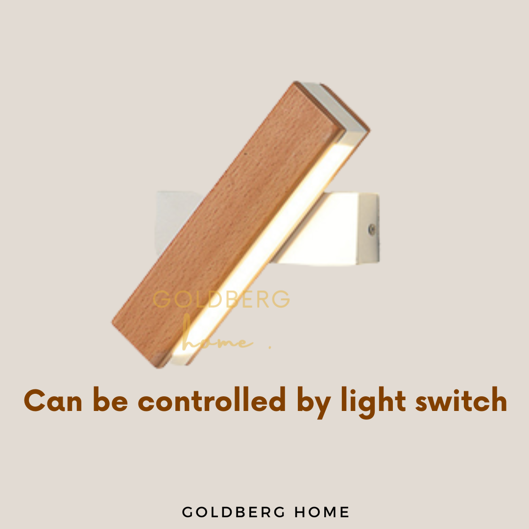 Hiro Wood Wall Lamp Goldberg Home SG