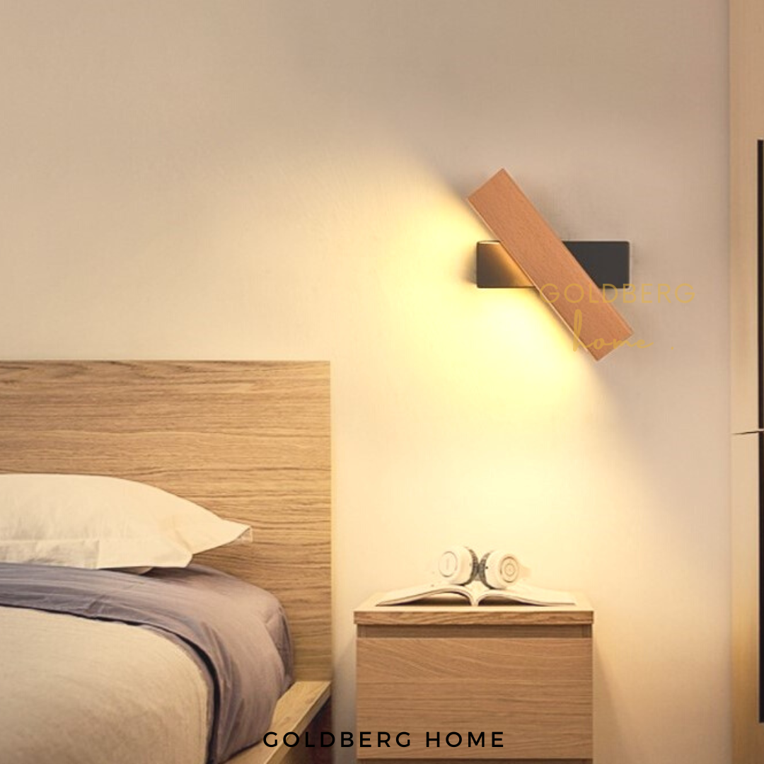 Hiro Wood Wall Lamp Goldberg Home SG