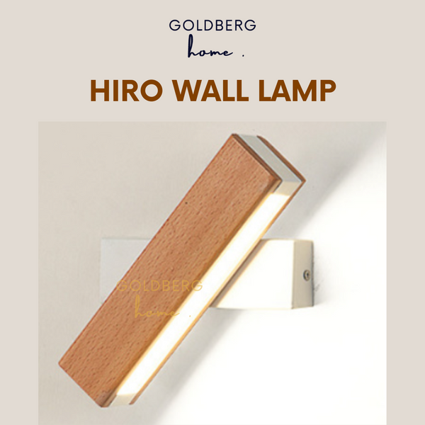 Hiro Wood Wall Lamp Goldberg Home SG