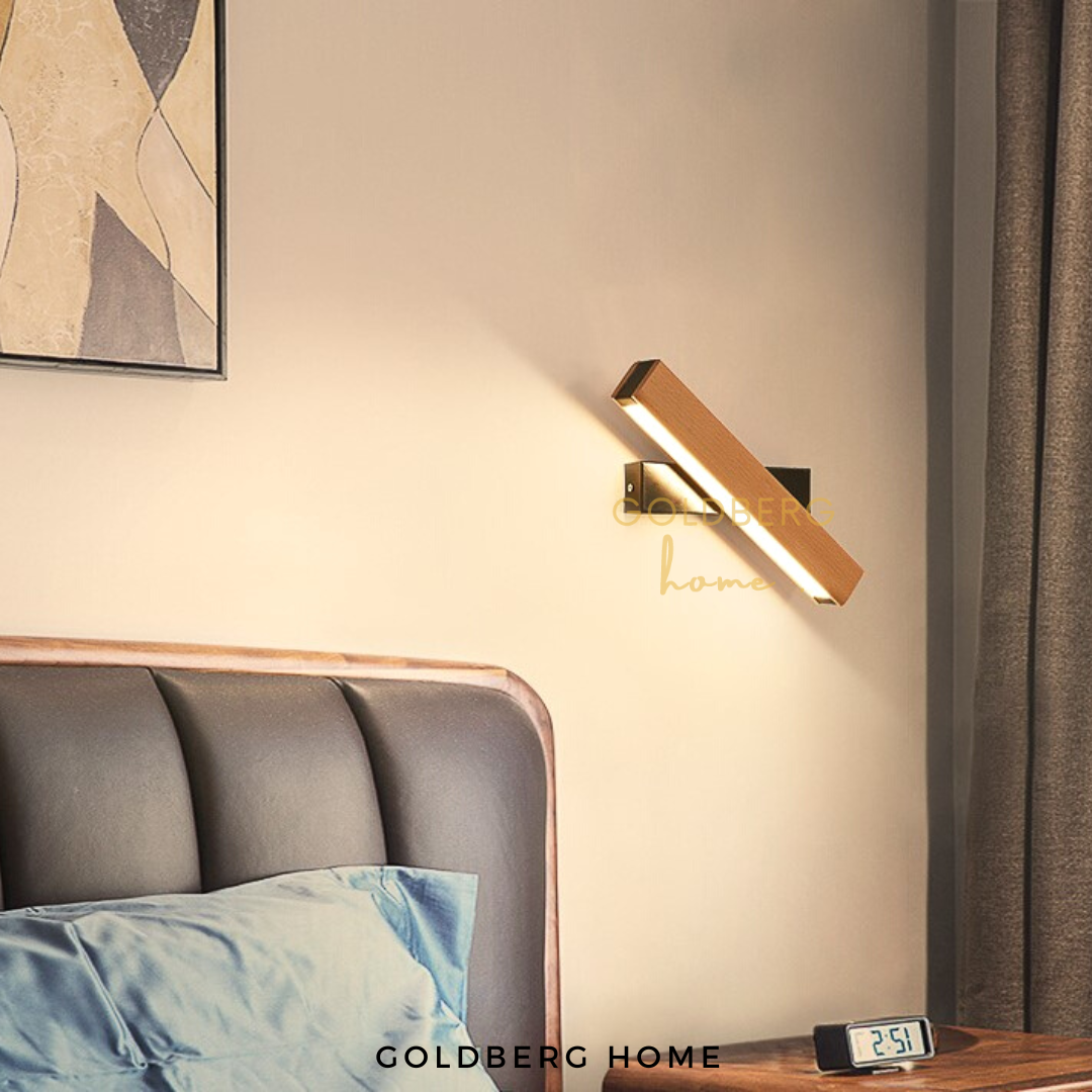 Hiro Wood Wall Lamp Goldberg Home SG