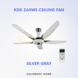 KDK Z60WS Remote Controlled Ceiling Fan Goldberg Home SG