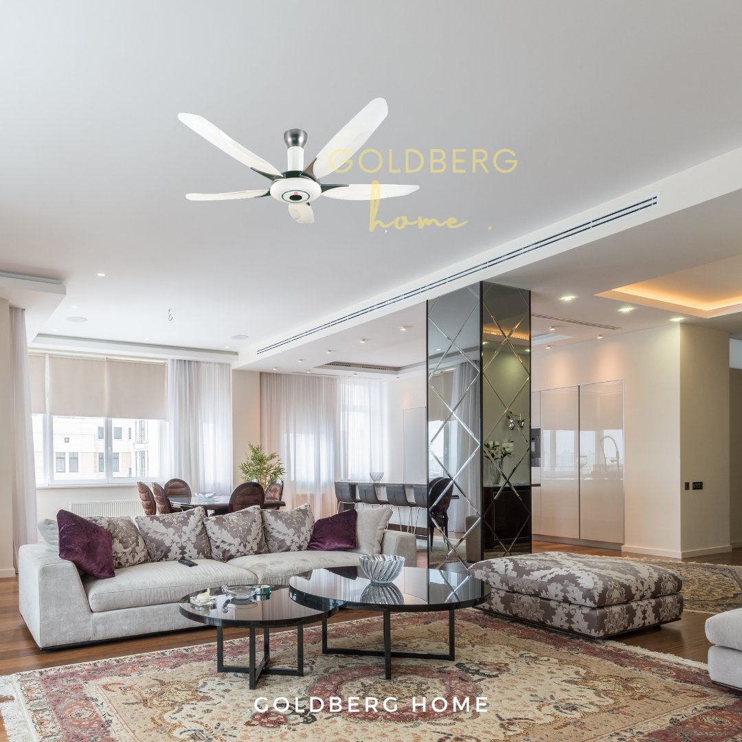 KDK Z60WS Ceiling Fan suitable for Living room | Ceiling Fans with Remote Control | Goldberg Home SG