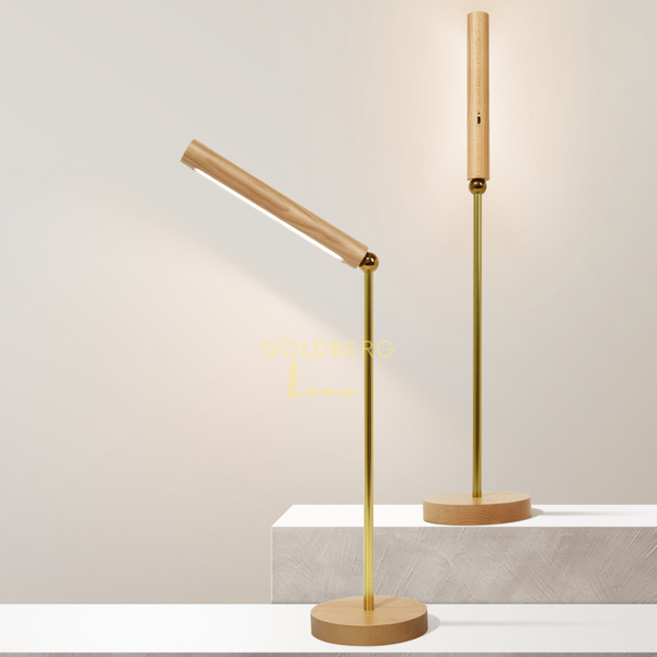 Kiyo LED Table Lamp USB Rechargeable Goldberg Home SG