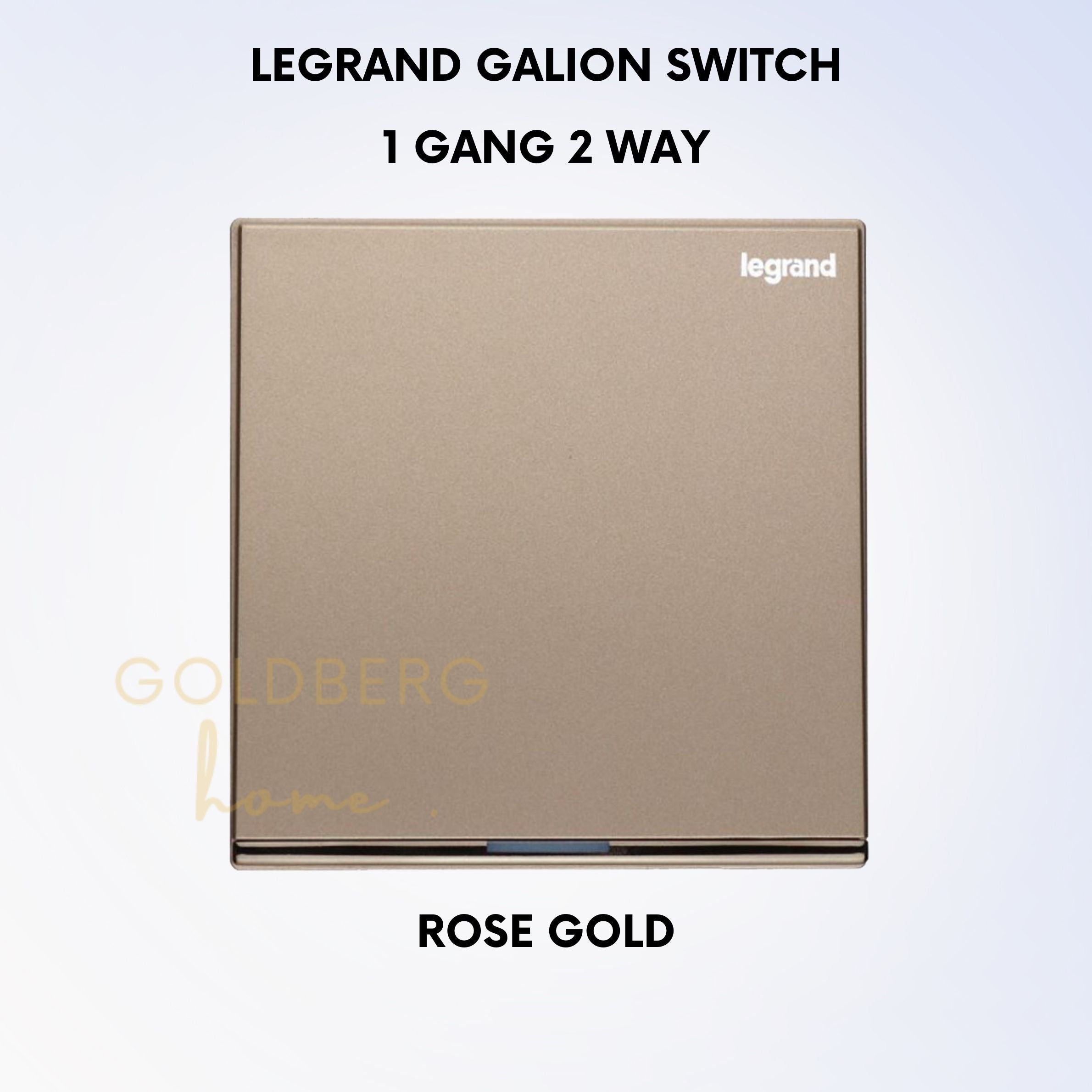 Rose Gold Legrand Galion Switch Goldberg Home SG
