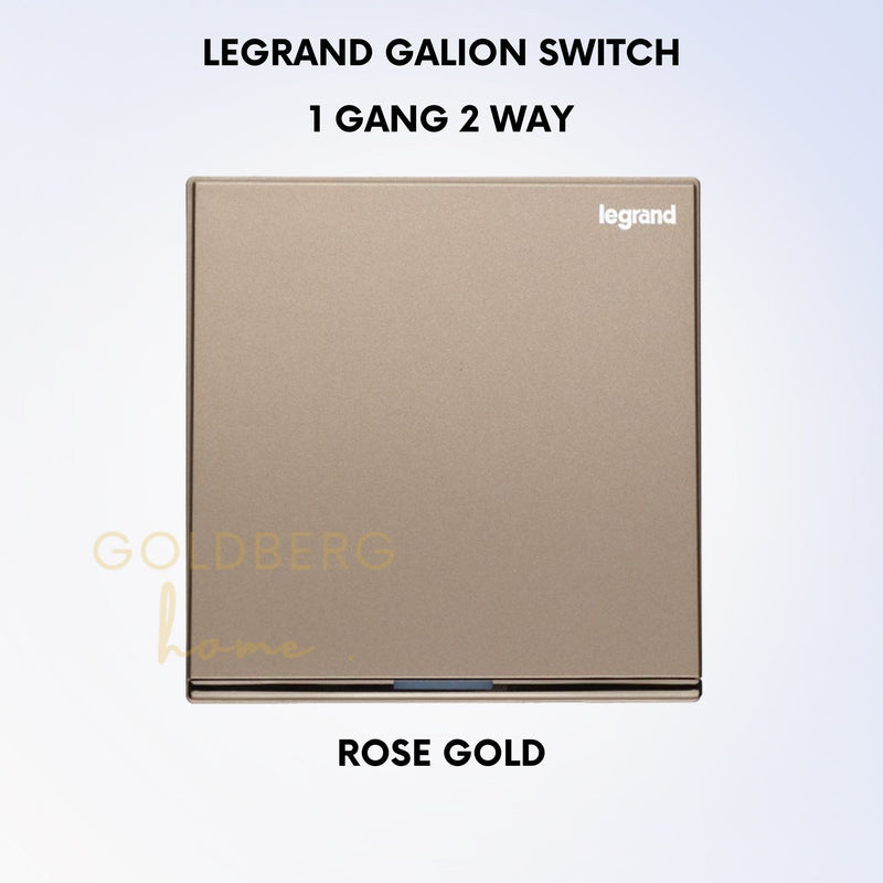 Rose Gold Legrand Galion Switch Goldberg Home SG