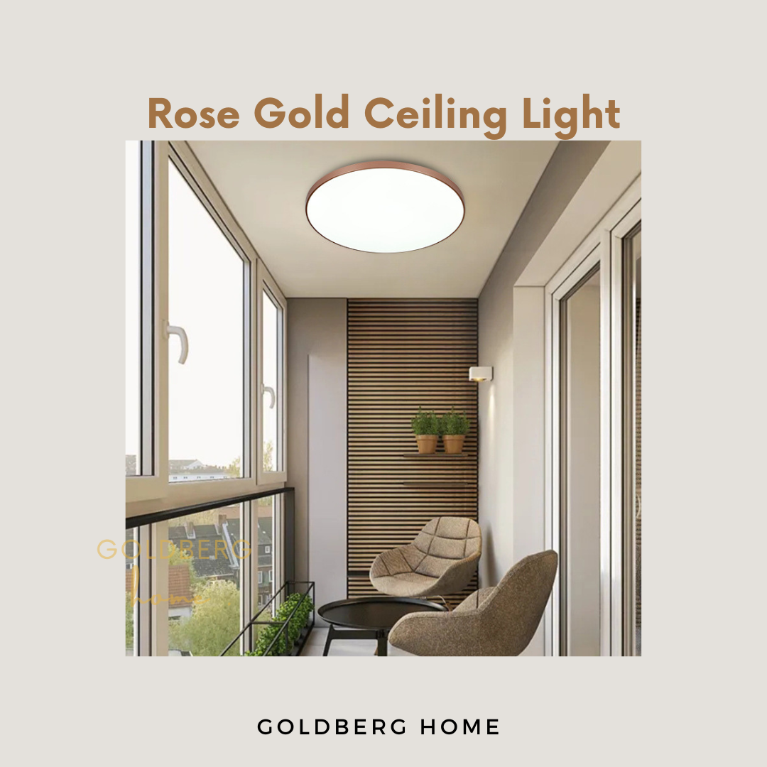 Lanvin Rose Gold Ceiling Light Goldberg Home SG
