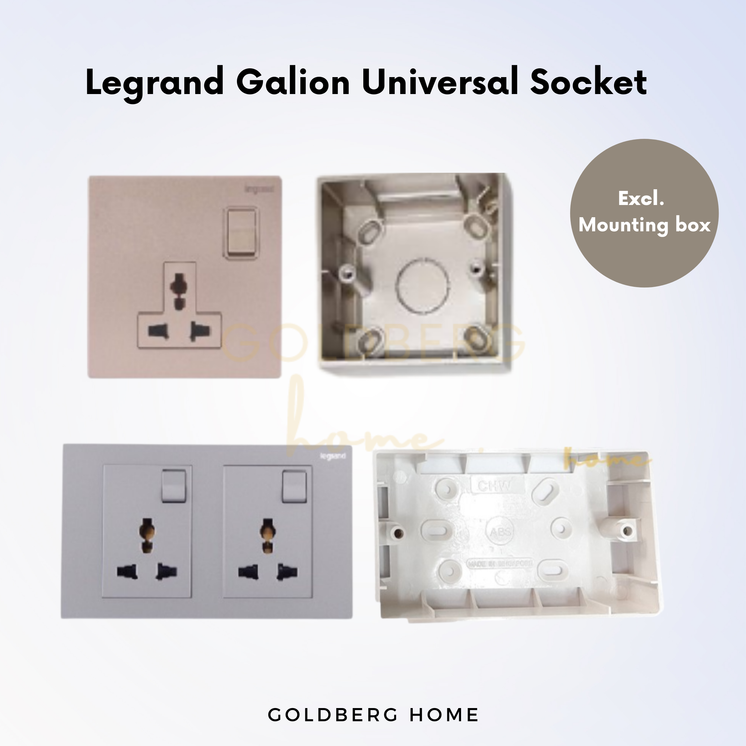 Legrand Galion Universal Socket Goldberg Home SG