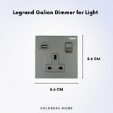 Legrand Galion Single Socket with USB Goldberg Home SG