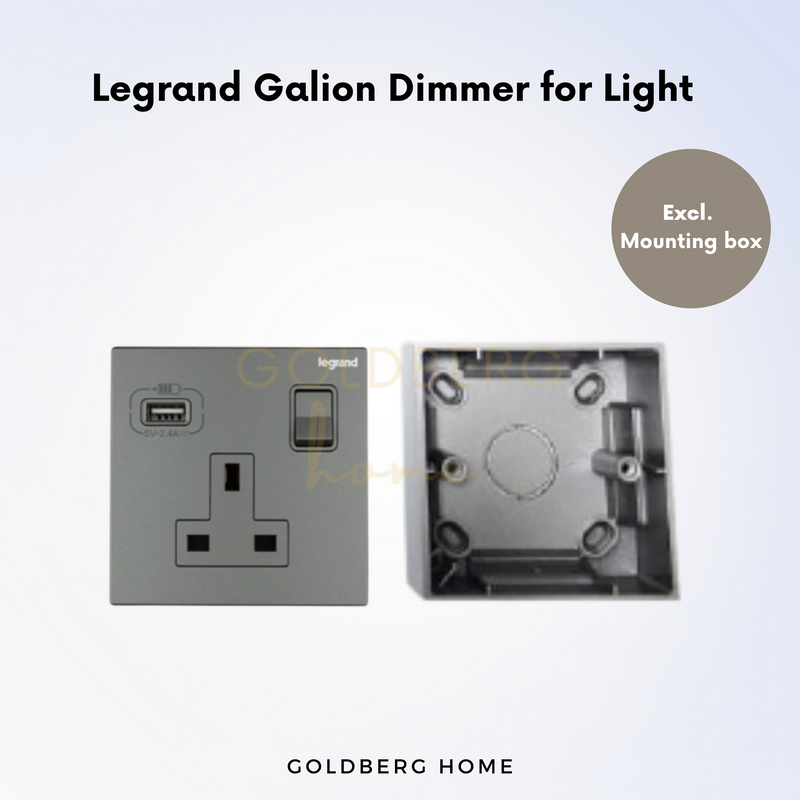 Legrand Galion Single Socket with USB Goldberg Home SG